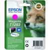 Epson Fox Singlepack Magenta T1283 DURABrite Ultra Tinte, Magenta, pigmentbasierte Tinte, 1 Stück