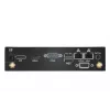 Shuttle XPC schlank Barebone DS50U, Intel Celeron 7305, 2x LAN (1x 2.5Gbit ,1x 1Gbit), 1xCOM,1xHDMI,1xDP, 1x VGA, lüfterlos, Dauerbetrieb 24/7