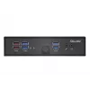 Shuttle XPC schlank Barebone DS50U, Intel Celeron 7305, 2x LAN (1x 2.5Gbit ,1x 1Gbit), 1xCOM,1xHDMI,1xDP, 1x VGA, lüfterlos, Dauerbetrieb 24/7