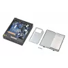 Shuttle XPC schlank Barebone DS50U, Intel Celeron 7305, 2x LAN (1x 2.5Gbit ,1x 1Gbit), 1xCOM,1xHDMI,1xDP, 1x VGA, lüfterlos, Dauerbetrieb 24/7