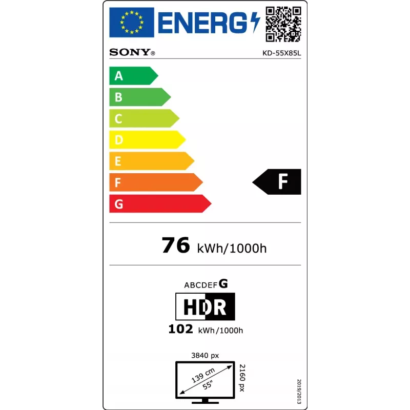 Sony TV KD55X85L 55 Zoll LCD 4K UHD