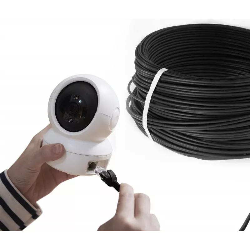 Netzwerkkabel Extralink Twisted pair CAT6 FTP Outdoor 305m Schwarz