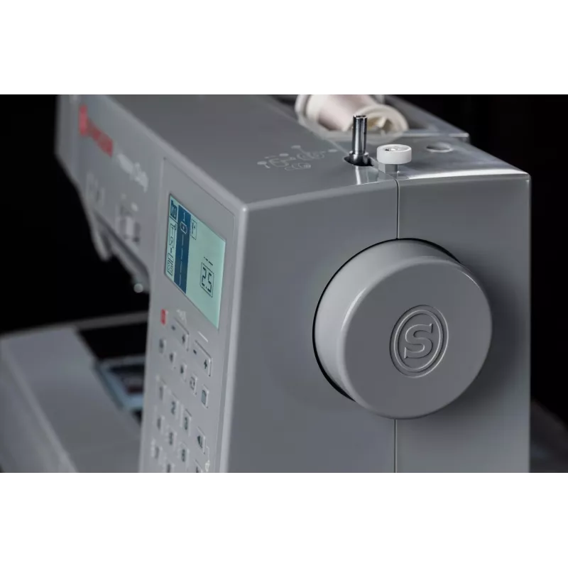 Singer HD6805C Heavy Duty Computerized Nähmaschine, 586 Stiche, 9 Knopflöcher, Grau