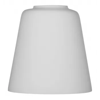 Lampenschirm ActiveJet EMILY Glas, weiß — Durchmesser 12 cm, Hals 40 mm, Höhe 120 mm