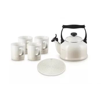 Le Creuset Traditioneller Herd-Wasserkessel, 2,1 l, Meringue (40102027160000)