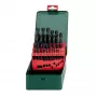 Metabo 627152000 HSS-Metall-Spiralbohrer-Set, 25 Stück, DIN 338