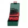 Metabo 627152000 HSS-Metall-Spiralbohrer-Set, 25 Stück, DIN 338