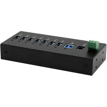 USB-Hub Exsys EX-11247HMS 7-Port DIN-Schiene mit 15 kV ESD-Schutz