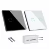 Maclean MCE712B Touch-Lichtschalter, Doppel (Wechsel/Wechsel), Schwarz