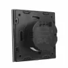 Maclean MCE712B Touch-Lichtschalter, Doppel (Wechsel/Wechsel), Schwarz