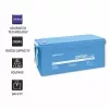 Qoltec 53707 Fahrzeugbatterie Lithium-Eisen-Phosphat 200 Ah 12,8 V