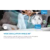 Tischventilator Midea FT40-21M — 40 cm Durchmesser, 3 Geschwindigkeiten, Oszillation, 25 W, Weiß