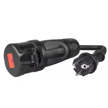 Green Cell EVAK01 Adapter, CEE 16 A 400 V 5P auf Schuko 230 V, Rot