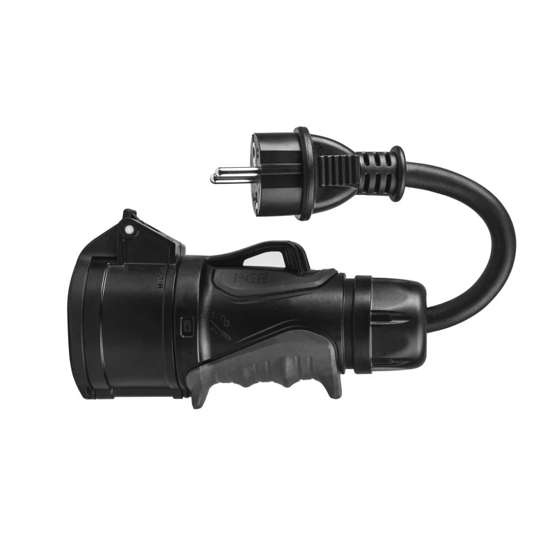 Green Cell EVAK01 Adapter, CEE 16 A 400 V 5P auf Schuko 230 V, Rot