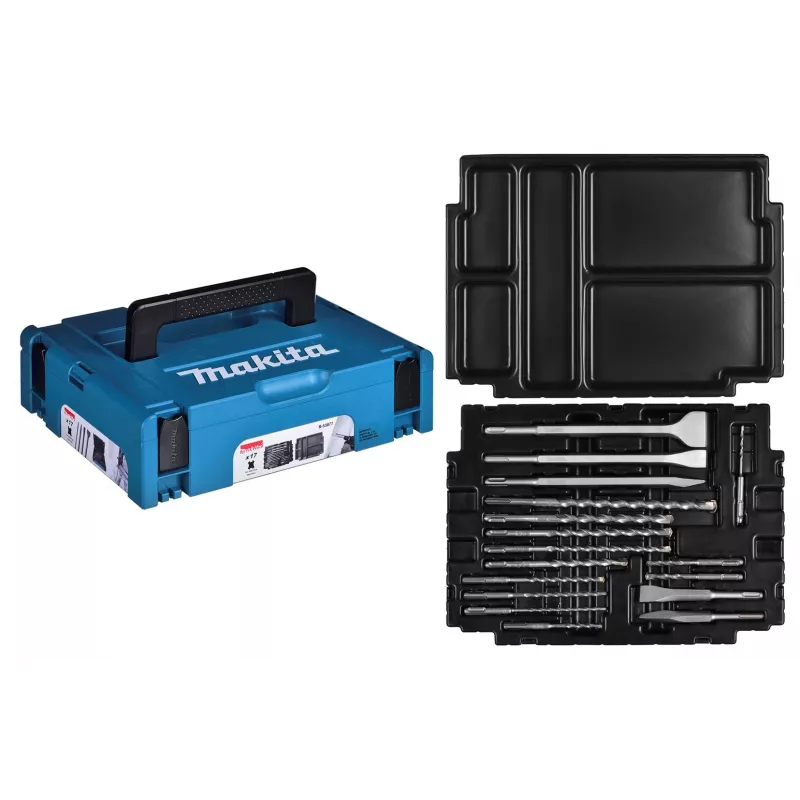 MAKITA BOHRERSET SDS + MEISSEL 17-tlg. IM MAKPAC KOFFER