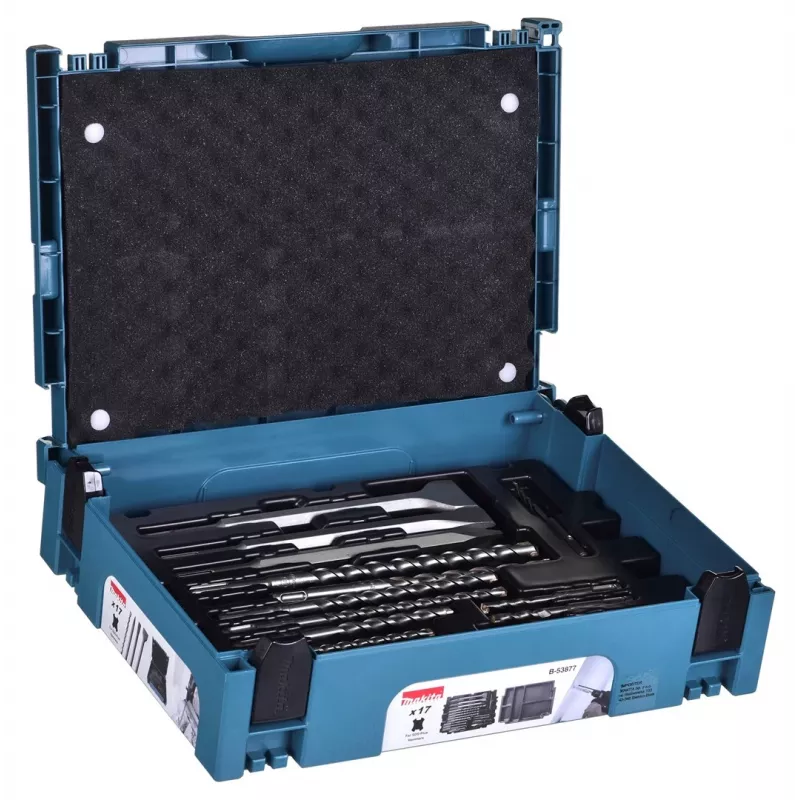 MAKITA BOHRERSET SDS + MEISSEL 17-tlg. IM MAKPAC KOFFER