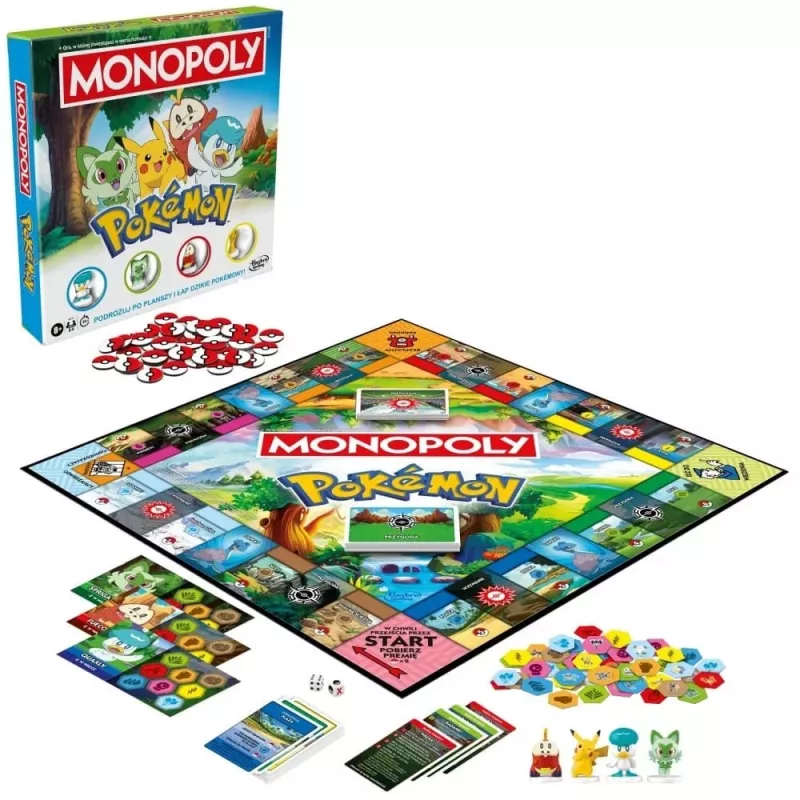 Brettspiel HASBRO Monopoly Pokémon (polnische Ausgabe) – Familienbrettspiel, Sammlerset mit Thema