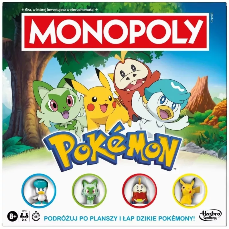 Brettspiel HASBRO Monopoly Pokémon (polnische Ausgabe) – Familienbrettspiel, Sammlerset mit Thema