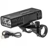 Rockbros Fahrradlampe mit Powerbank-Funktion + USB-C-auf-USB-A-Kabel, 850 lm, schwarz