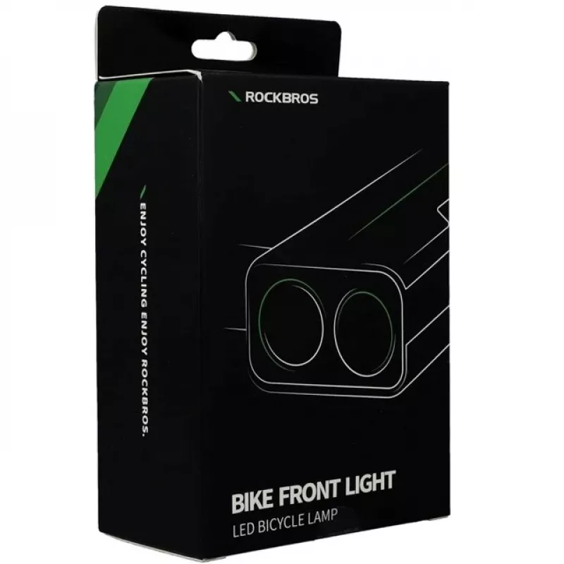 Rockbros Fahrradlampe mit Powerbank-Funktion + USB-C-auf-USB-A-Kabel, 850 lm, schwarz