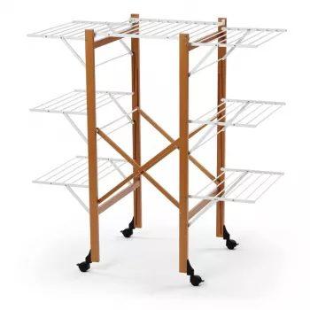 ARREDAMENTI AQUILONE Wäscheständer - 132 x 67 cm, Braun