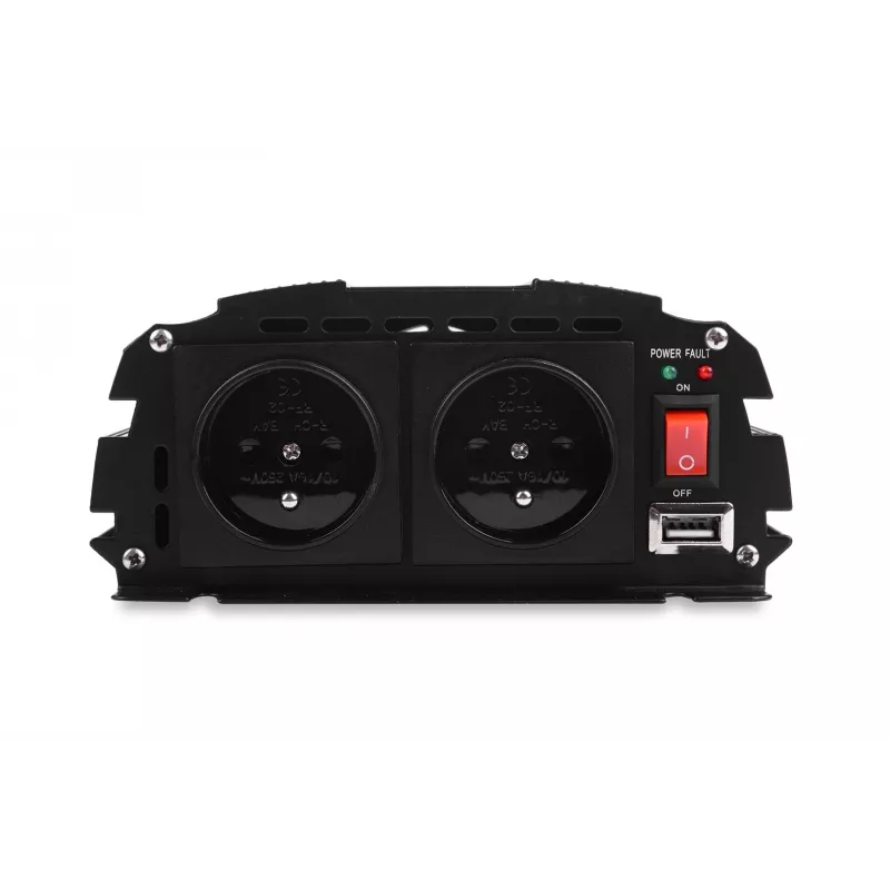 Volt Polska IPS-1000 24/230 V Wechselrichter mit modifizierter Sinuswelle, 700 W Dauerleistung / 1000 W Spitzenleistung
