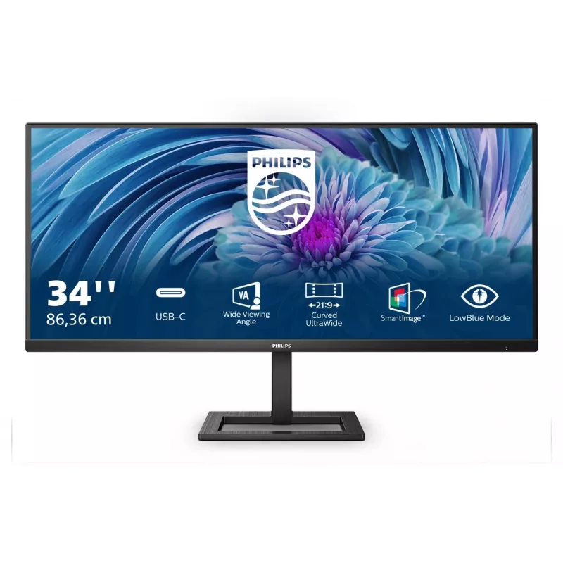 Philips E Line 346E2LAE/00 LED-Display 86,4 cm (34) 3440 x 1440 Pixel Wide Quad HD LCD Schwarz