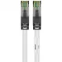 Goobay CAT 8.1 Patchkabel, S/FTP (PiMF), Weiß, 0,5 m - LSZH halogenfrei, Kupfer AWG 24 (55123)