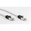 Goobay CAT 8.1 Patchkabel, S/FTP (PiMF), Weiß, 0,5 m - LSZH halogenfrei, Kupfer AWG 24 (55123)