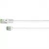 Goobay 74361 Cat 8.1 U/FTP Slim-Patchkabel, weiß, 2 m