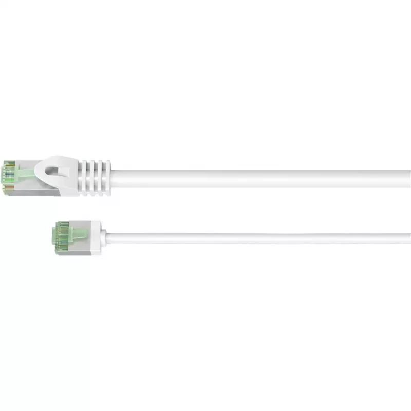 Goobay 74361 Cat 8.1 U/FTP Slim-Patchkabel, weiß, 2 m