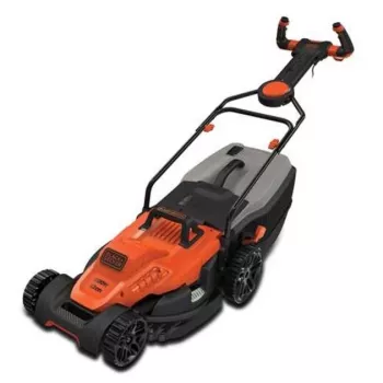Black & Decker Elektro-Rasenmäher mit Schnitthöhenverstellung, höhenverstellbarer Griff mit Kla