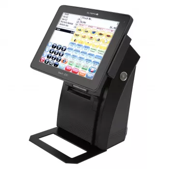 All-in-One Kassensystem Olympia Touch 200 TSE – 24,6 cm (9,7″) TFT-Touchscreen, Thermodrucker 170 mm/s, SD-Karte, Schwarz