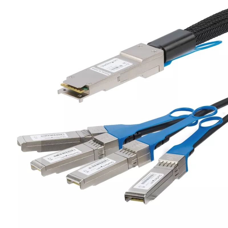 StarTech.com 3m QSFP+ Breakout-Kabel – QSFP+ auf 4x SFP+