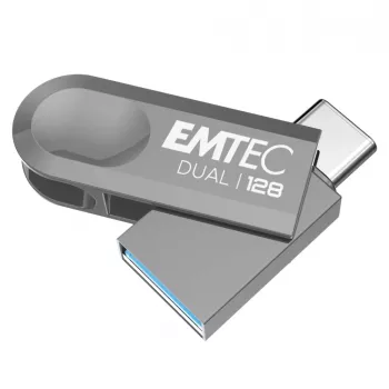 USB-Speicherstick Emtec 128 GB USB Typ-A USB Typ-C D280