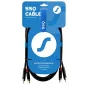 SSQ RCARCA2 SS-1432 Kabel 2x Cinch - 2x Cinch 2 m Schwarz