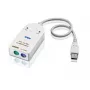 Kabel ATEN UC100KMA PS/2 0,3 m 2x 6-pol Mini-DIN USB A Weiß