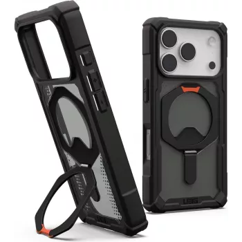 UAG Urban Armor Gear Plasma XTE MagSafe Kickstand Case | Apple iPhone 17 Pro | Schwarz/pop orange | 114527114097 (114527114097)
