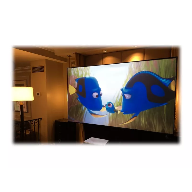 Elite Screens | Festrahmen-Projektionsleinwand | AR120H-CLR3 | Diagonale 120 Zoll | 16:9 | Schwarz