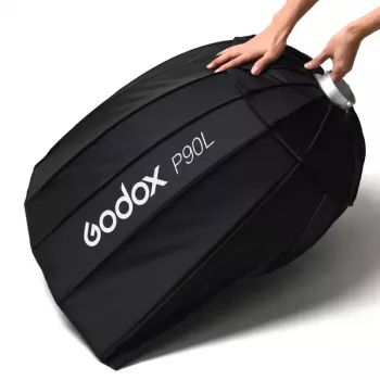 Softbox Godox P90L 90cm Schwarz Nylon Polyester mit Diffusoren
