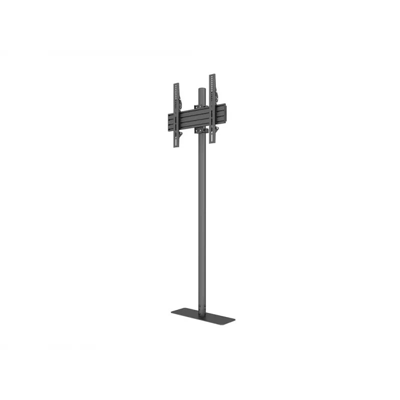 Bodenstativ MULTIBRACKETS M Single Pole Floormount Pro für 32″–65″ Displays, 50 kg, VESA 100×100–400×400, Neigung -6°–15°, schwarz