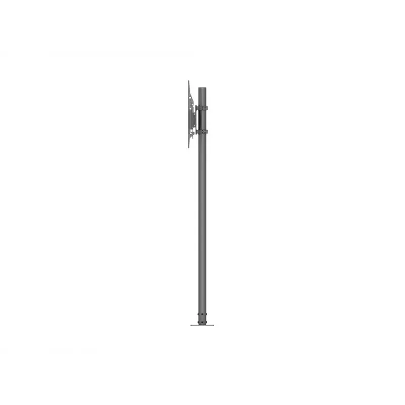 Bodenstativ MULTIBRACKETS M Single Pole Floormount Pro für 32″–65″ Displays, 50 kg, VESA 100×100–400×400, Neigung -6°–15°, schwarz