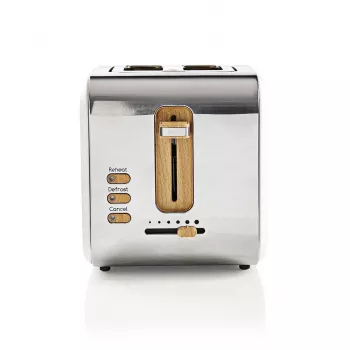 Nedis KABT510EWT Toaster, 2 breite Schlitze, Soft-Touch, weiß