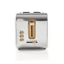 Nedis KABT510EWT Toaster, 2 breite Schlitze, Soft-Touch, weiß