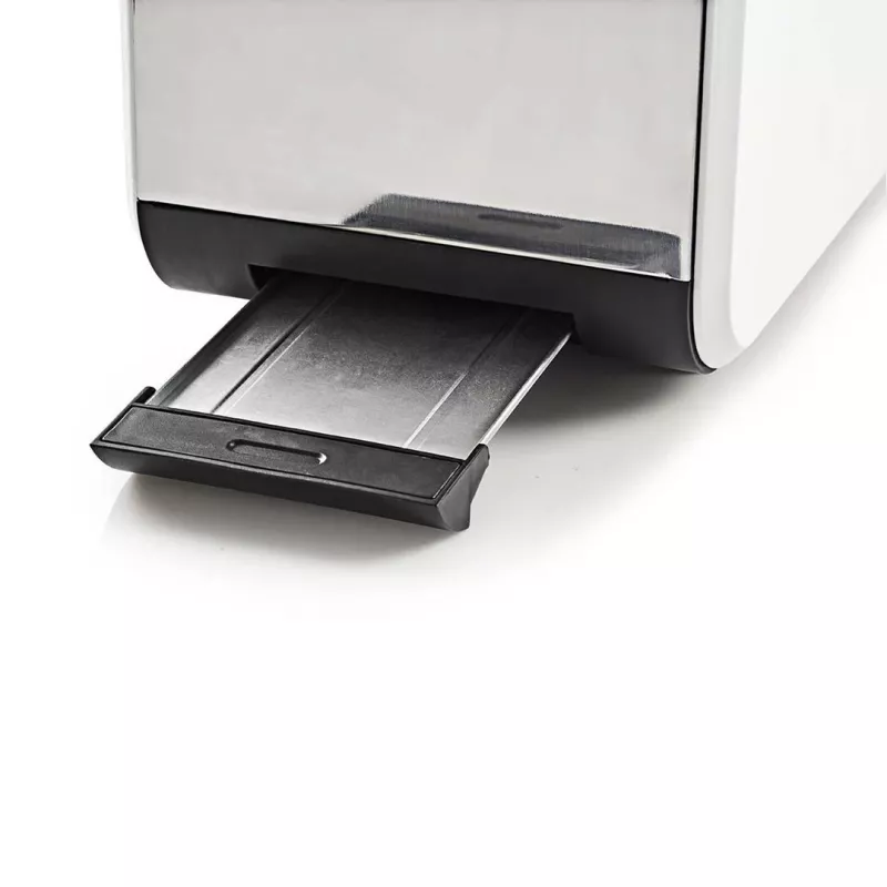 Nedis KABT510EWT Toaster, 2 breite Schlitze, Soft-Touch, weiß