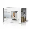 Nedis KABT510EWT Toaster, 2 breite Schlitze, Soft-Touch, weiß