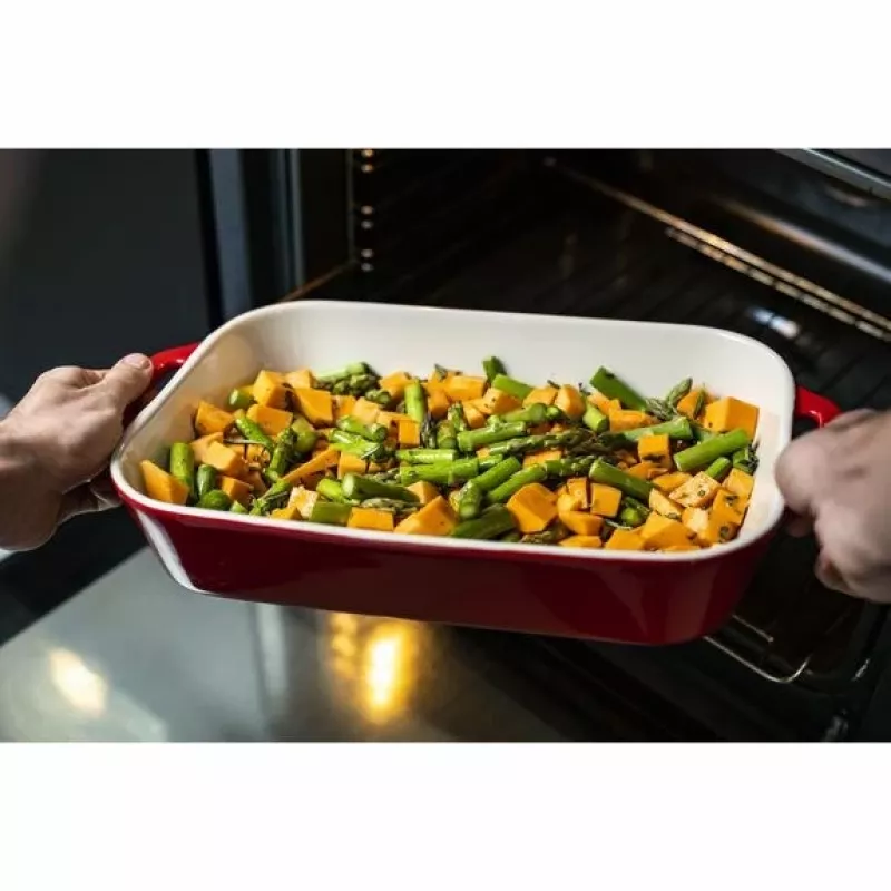ZWILLING Staub Keramik rechteckiges Backset 3 Stück, rot, max. 300°C