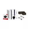 Evolis Plastikkarte, schwarz, lang, 500 Stück Plastikkarte, PVC, 500 Stück, 20 mil, 50 x 150 mm, Farbe: schwarz, passend für: Edikio Flex (C8152)