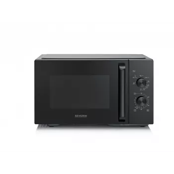 Kombinationsmikrowelle SEVERIN MW 7792, Tischgerät, 20 L, 900 W, Schwarz, Tasten und Drehregler
