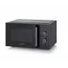 Kombinationsmikrowelle SEVERIN MW 7792, Tischgerät, 20 L, 900 W, Schwarz, Tasten und Drehregler